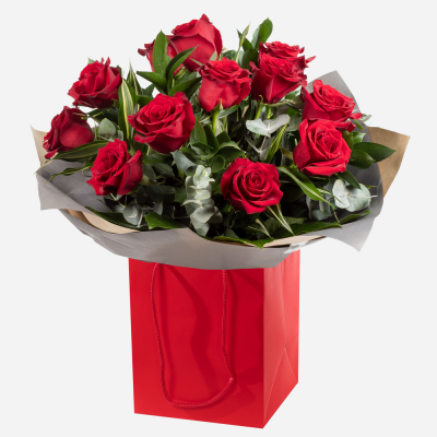 For My Sweetheart
 - 12 luxury red roses and fabulous foliage are all you need to make a grand romantic gesture to your sweetheart.
